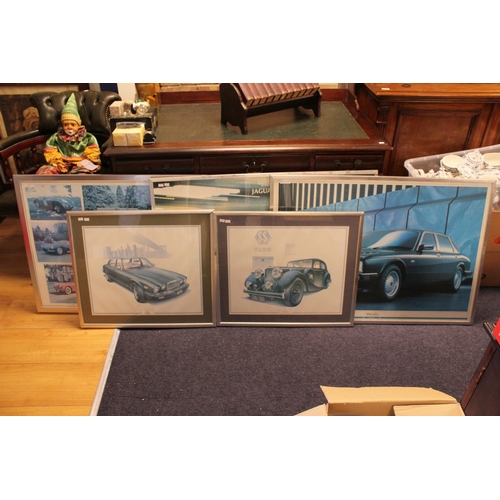 263 - 5 x Original Posters from the 1980's to include: Le Mans '88, Daimler Dealership Poster, Jaguar Post... 