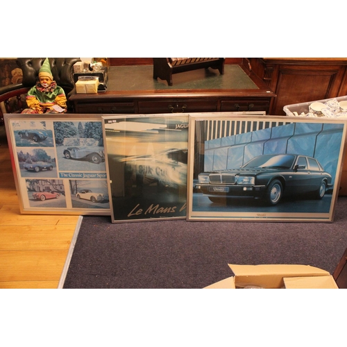 263 - 5 x Original Posters from the 1980's to include: Le Mans '88, Daimler Dealership Poster, Jaguar Post... 