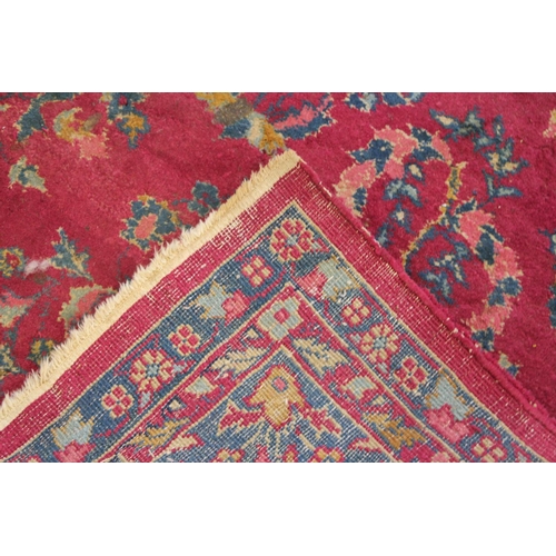 292 - An All Over Floral Bordered and Gold Patterned Purple Ground and Medallioned, Turkmen Carpet. 11 Foo... 