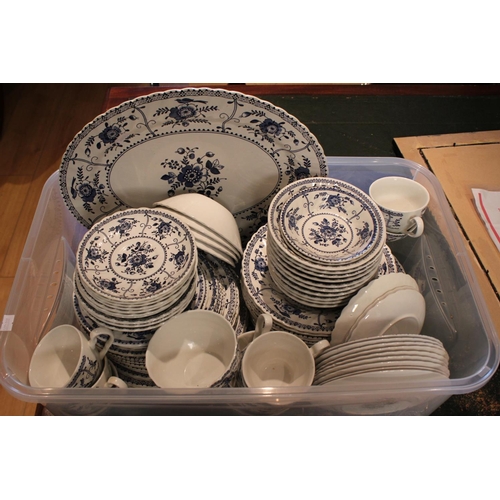 A Large Collection of Johnson Brothers Blue and White