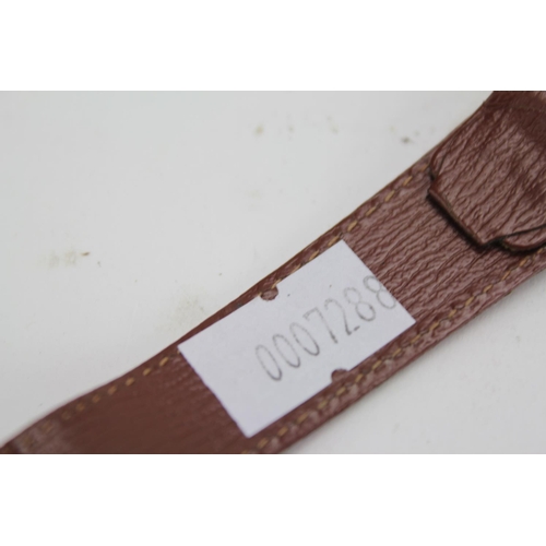 158 - A Sekonda Wristwatch with an Original Brown Leather Strap along with a Silver Pen in Original Box.