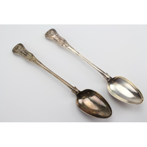 67 - A Pair of Kings Pattern Silver Stuffing Spoons. Weighing: 343g.