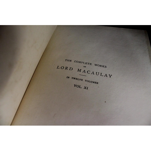 279 - Lord Macaulay Twelve Volumes in Cloth and Gilt, Limited 250 copies/93 copies Uncut.