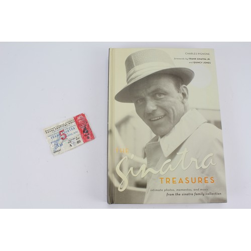 288 - A Royal Festival Hall Frank Sinatra Concert Ticket from 1980, Along with The Sinatra Treasures Book.