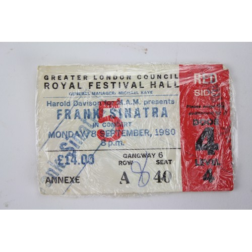 288 - A Royal Festival Hall Frank Sinatra Concert Ticket from 1980, Along with The Sinatra Treasures Book.