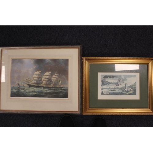 151 - A Signed Limited Edition Print of the Frederick Ballenger and a Dutch Print Gaeta.