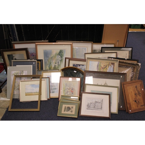 147 - A large lot of various prints, pictures and frames.