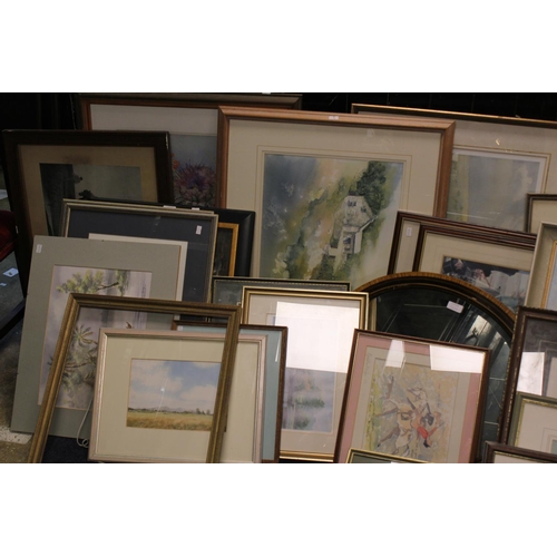 147 - A large lot of various prints, pictures and frames.