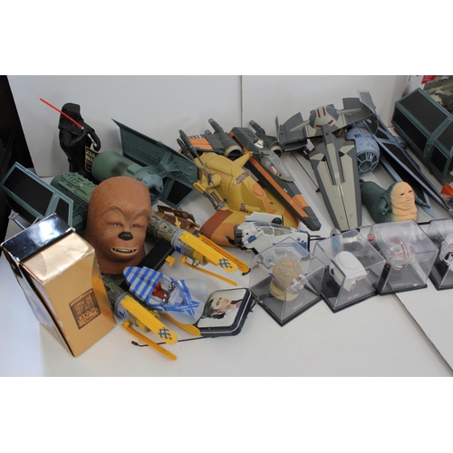 196 - A Large Collection of Original Star Wars Space Ships & Memorabilia.