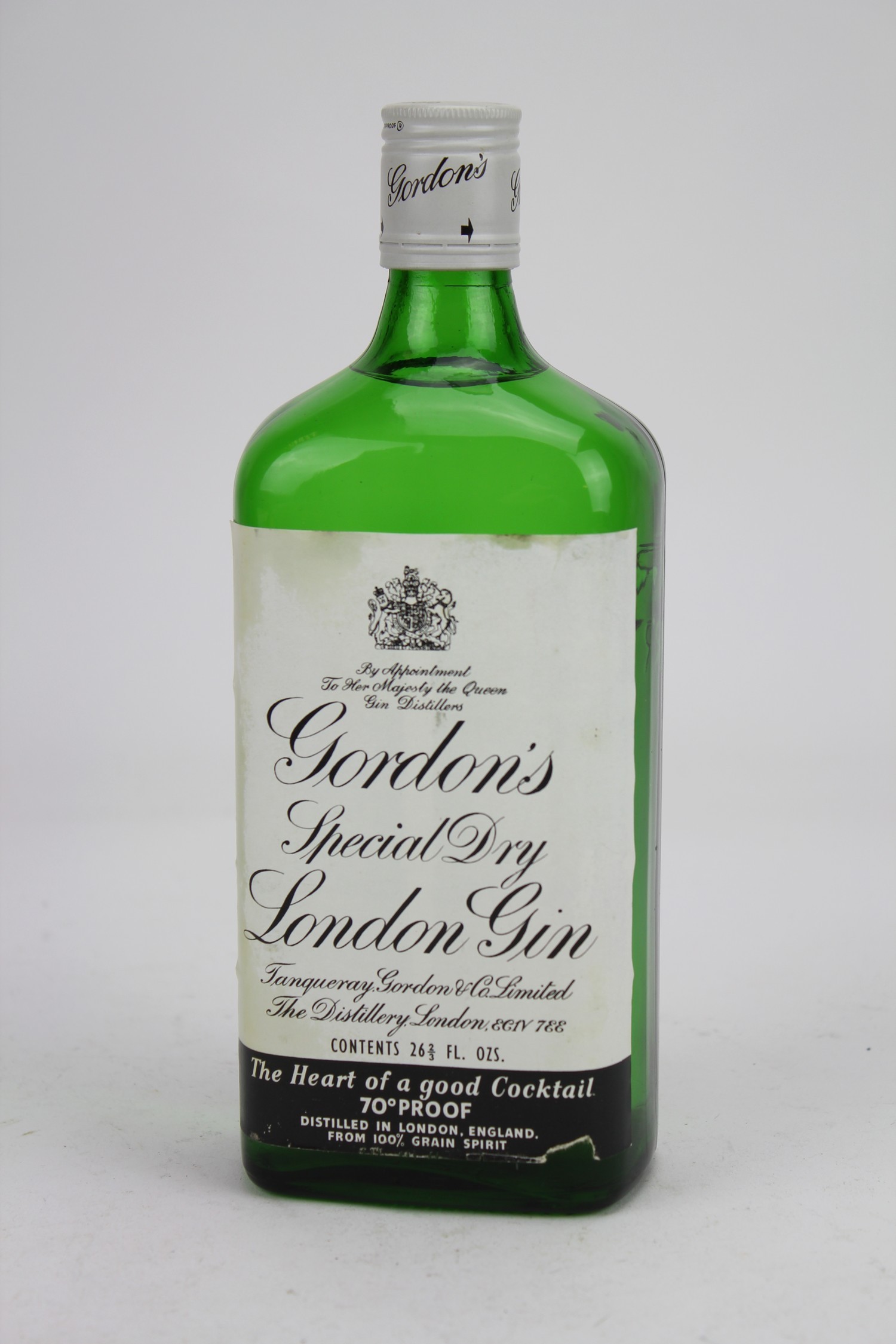 A Vintage bottle of UNOPENED Gordon's London Dry Gin Circa 1960