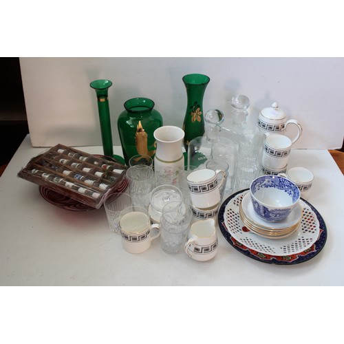 440 - A Staffordshire bone china Coffee Set, a Collection of Thimbles and other various items.