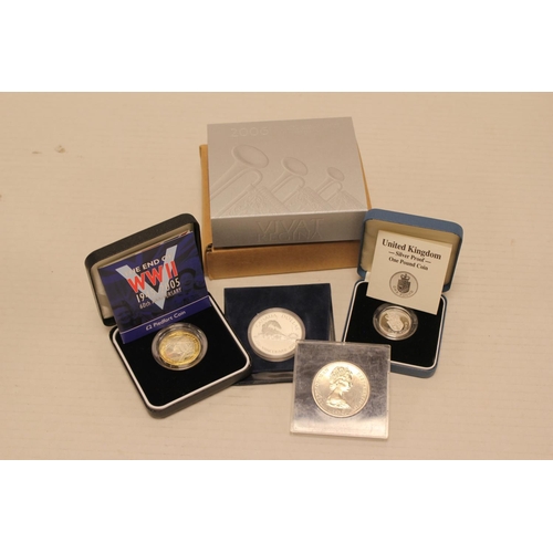 234 - A Collection of Silver Coins to include a 2005 UK Piadfort Silver Proof 60th Anniversary of end of W... 