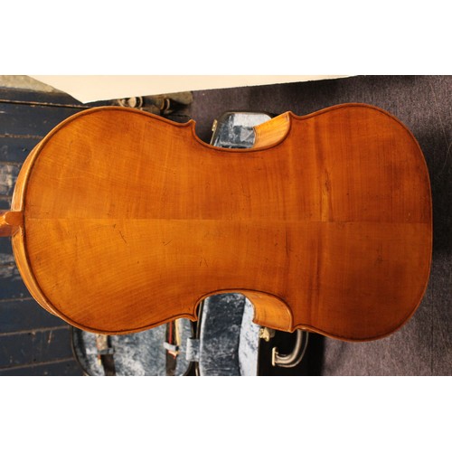 571 - A German Cello circa 1890s in an Original Case.