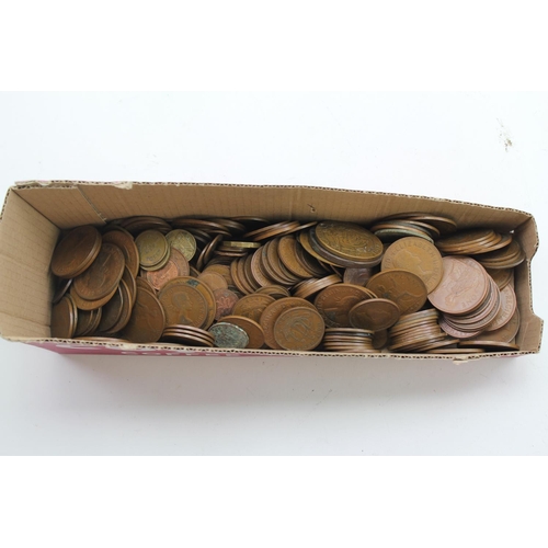 241 - A Large Collection of Bronze Coins (100+) to include Pennies, Half Pennies, 3d bits, etc along with ... 