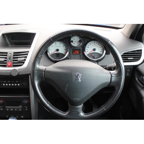 221 - Peugeot 207 Sport SW Estate Petrol  Automatic, June 2008, Dark Blue Metallic/Black Cloth, Glass Roof... 