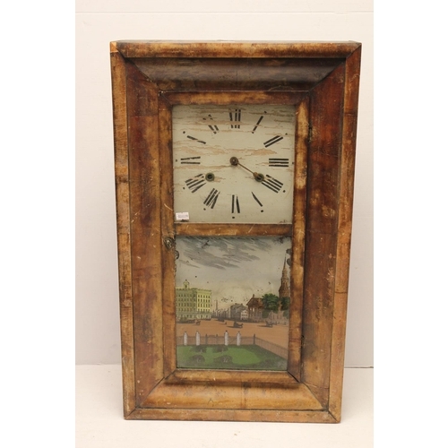 134 - An American Walnut Cased Wall Clock by 