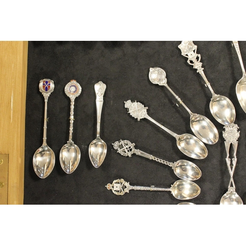 7 - A Collection of Silver Rifle Association and Shooting Club Spoons including The Boer War, artist rif... 