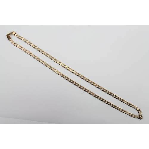 179 - An Italian made 9ct Gold curb link chain. Weighing Approximately 25.7g.