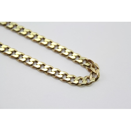 229 - A 9ct Gold flat link necklace. Weighing Approximately 20g