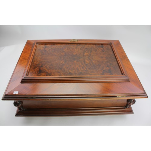 94 - An 18th Century mahogany Orphenion Music Box in full working order, along with various discs, fitted... 