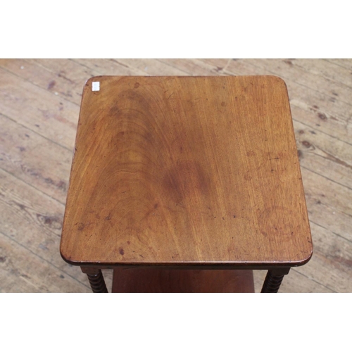 404 - A Late 19th Century Box & Twist Mahogany Side Table.