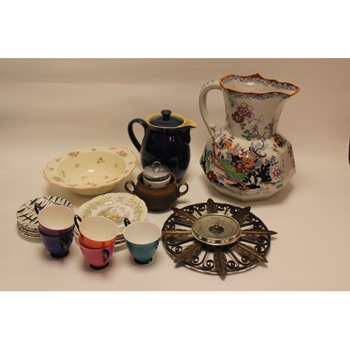 535 - A Mason's Indian tree pattern toilet jug, Royal Doulton plates, Royal Albert, etc.