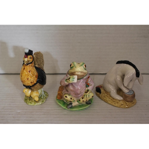 538 - A Royal Doulton Winnie The Pooh, Jeremy Fisher study and Sally Hally Penny.