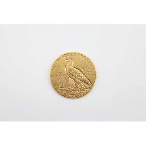 277 - A 1914 American Indian Head Quarter Eagle Gold Coin ($2.50). Weighing: 4.2 grams.