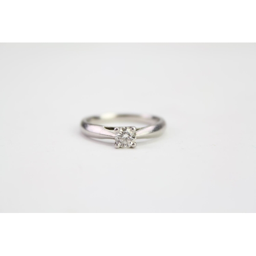 168 - A Ladies Single Stone Diamond Ring with a GIA Certificate, Unmarked White Metal. GIA Carat Weight is... 