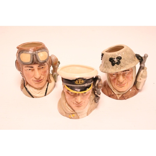 861 - 3 x Royal Doulton Toby Jugs to include The Sailor, The Airman & The Soldier.