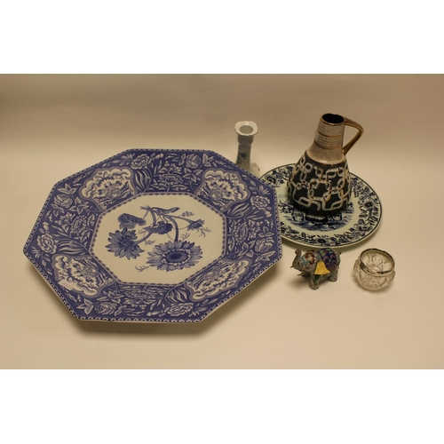 873 - A Spode Limited 193/750 plate, along with a German vase and various similar items.