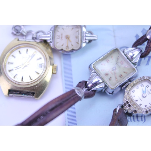 203 - A collection of ladies wristwatches to include a Oris, Sekonda, etc.