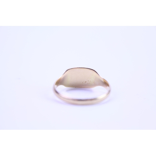 155 - A Ladies 18ct Gold Signet Ring with initial. Size O. Weighing: 3.2 grams.