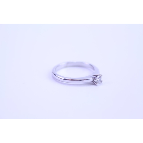 88 - A White Gold Ladies Diamond Ring (Not Marked). Weighing: 3.1 grams. Size: J/K.