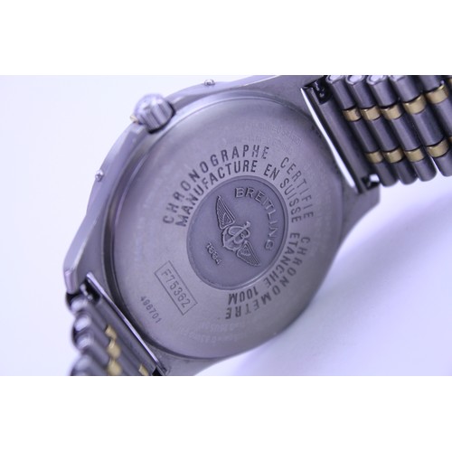 209 - A Scarce Gentleman's Breitling Chronometer Aerospace Wristwatch with Original Titanium Metal Strap. ... 