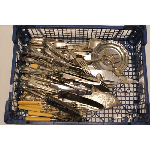 72 - A quantity of Silver Plated Cutlery, Silver Plated Handled Knives, etc.