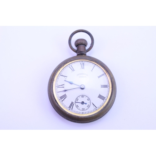 187 - An Early Ingersoll Pocket Watch in Metal Case.