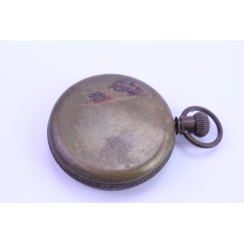 187 - An Early Ingersoll Pocket Watch in Metal Case.