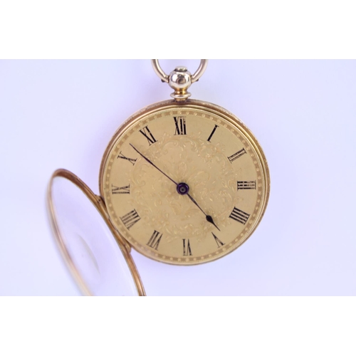 193 - A Ladies 9ct Swiss Cased Pocket Watch by Lasier of Geneva, blue steeled, Flip Case, Model No: 5852. ... 