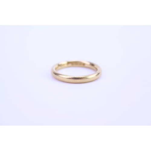 177 - A 22ct Gold Wedding Ring. Weighing 5 grams. Size: K.