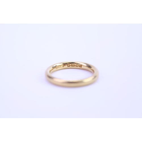 177 - A 22ct Gold Wedding Ring. Weighing 5 grams. Size: K.