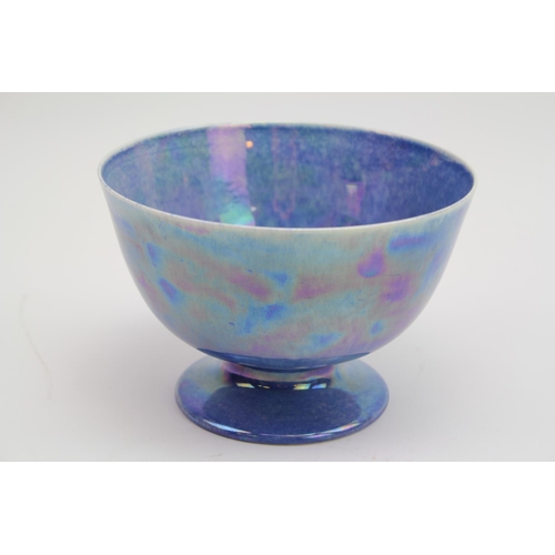 743 - A Ruskin of West Smethwick Pale Blue Glazed Egg Shell Bowl, marked Ruskin 1924. Measuring: 16cm x 11... 