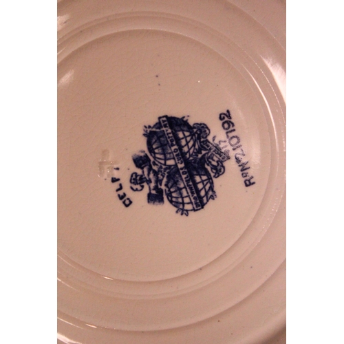 779 - A Collection of DELFT Ware to include two jars with lids, 5 Dinner Plates & 4 Side Plates. Pattern N... 