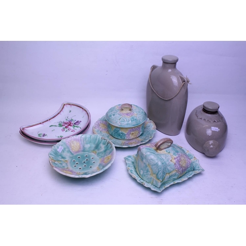 845 - A Collection Avon Ware Multi-Coloured Ceramics, Salad plates & Hot Water Bottles.