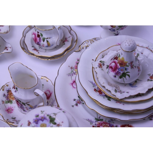 847 - A Collection of Tea China to include Royal Crown Derby Plates, Cups, Saucers, Finger Bowls, Knives, ... 