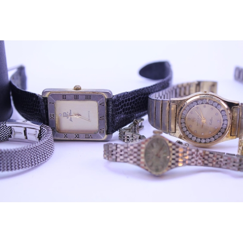 245 - A collection of 9 watches to include a ladies Rotary, Timex, Bullova etc.