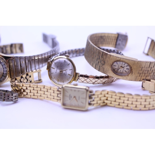 245 - A collection of 9 watches to include a ladies Rotary, Timex, Bullova etc.