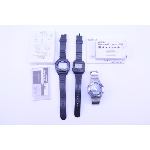 259 - A Collection of Three Original Casio Gentleman's Watches to include model numbers: 