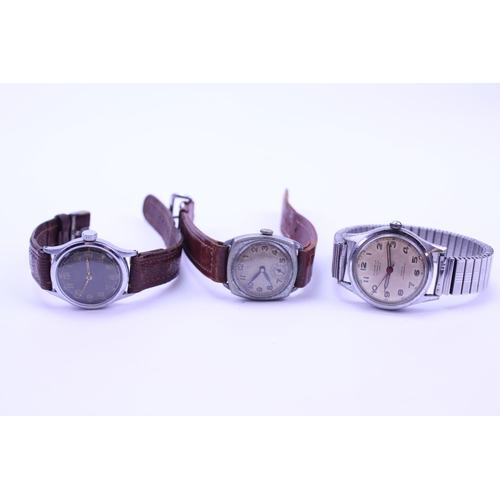 279 - A collection of three watches to include a Chrysler Gentleman's Steel Cased Watch, a Bonheur Steel C... 