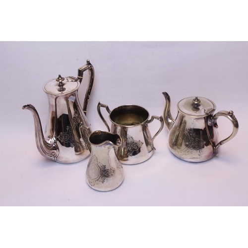 77 - A Victorian Electro Plated Nickel Silver 4 Piece Tea Set.